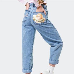 Minga London Angel Cherub Boyfriend Jeans